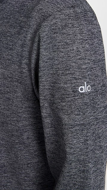 Alo Yoga Conquer 1/4 Zip Fitted Long Sleeve Shirt 7 Alo Yoga Conquer 1/4 Zip Fitted Long Sleeve Shirt - Image 5