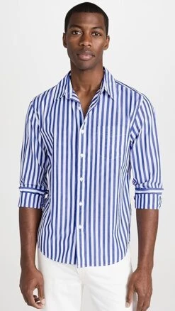 Alex Mill Mill Shirt In Wide Striped Portuguese Poplin