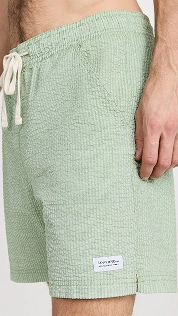 Banks Journal Tallows 7" Board Shorts 7 Banks Journal Tallows 7" Board Shorts - Image 5