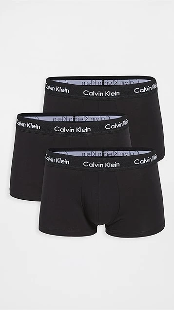 Calvin Klein Underwear Cotton Stretch 3-Pack Low Rise Trunks 3 Calvin Klein Underwear Cotton Stretch 3-Pack Low Rise Trunks