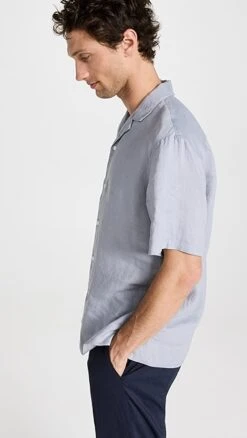 Club Monaco Short Sleeve Linen Shirt -Strix Wear Shop clubm4460276122 1681832980558 2 0. UX357 QL90