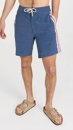 Faherty Retro Surf Stripe 7" Boardshorts -Strix Wear Shop faher305721e8b9 1670358157361 2 0. UX357 QL90
