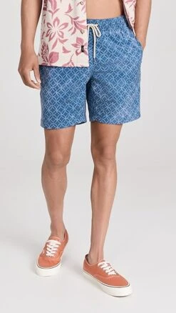 Faherty Beacon 7" Swim Trunks