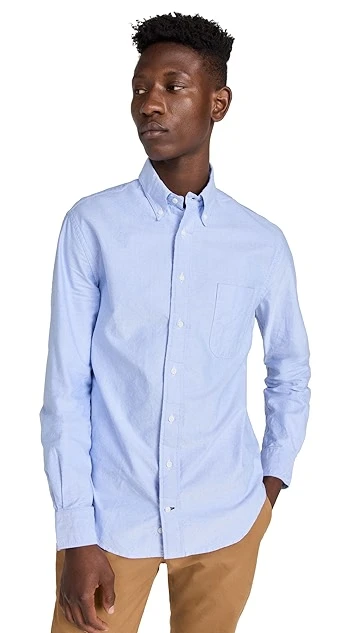 Gitman Vintage Blue Oxford 9 Gitman Vintage Blue Oxford - Image 7