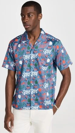 Gitman Vintage Tulip Fields Camp Collar Shirt