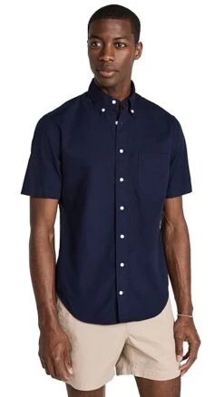 Gitman Vintage Overdyed Oxford Short Sleeve Button Down Shirt -Strix Wear Shop gitma305081d6a1 1680116721028 2 0. UX357 QL90