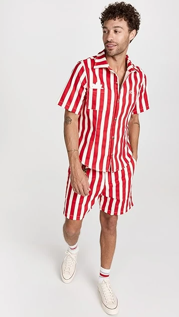 House Of Aama Azaka Cabana Stripe Button-Up Shirt 6 House Of Aama Azaka Cabana Stripe Button-Up Shirt - Image 4