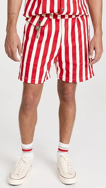 House Of Aama Azaka Cabana Stripe 6" Shorts 3 House Of Aama Azaka Cabana Stripe 6" Shorts