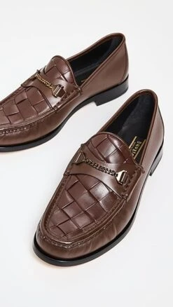 Hyusto Mick Weave Leather Loafers -Strix Wear Shop hysto3001311141 1671133910459 2 0. UX357 QL90