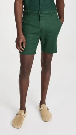 Onia Stretch Linen Traveler 6" Shorts