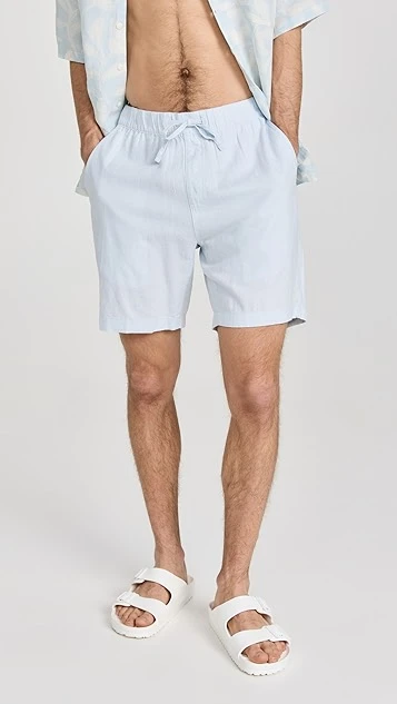 Onia Air Linen 7" Pull On Shorts 3 Onia Air Linen 7" Pull On Shorts
