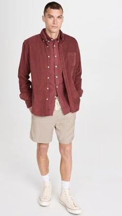 Portuguese Flannel Belavista Bordeaux Button Down Shirt -Strix Wear Shop pflan3021610253 1664313208403 2 0. UX357 QL90