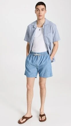 Portuguese Flannel Chambray Jacquard Shirt -Strix Wear Shop pflan30230102c9 1683307768277 2 0. UX357 QL90