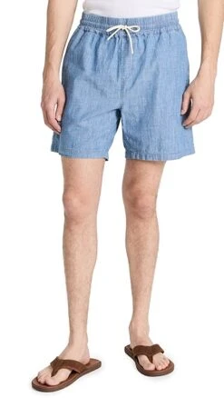 Portuguese Flannel Chambray Shorts -Strix Wear Shop pflan30236102c9 1683494481529 2 0. UX357 QL90