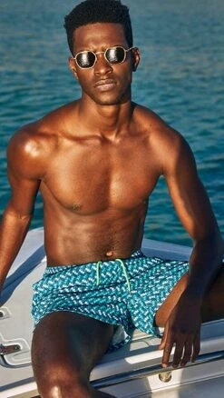 Paul Smith Long Geometric 7.5" Swim Shorts