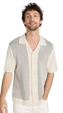 Rag & Bone Harvey Knit Camp Shirt -Strix Wear Shop ragbo4646716251 1673572408569 2 0. UX357 QL90