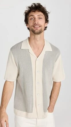 Rag & Bone Harvey Knit Camp Shirt -Strix Wear Shop ragbo4646716251 1673572409749 2 0. UX357 QL90