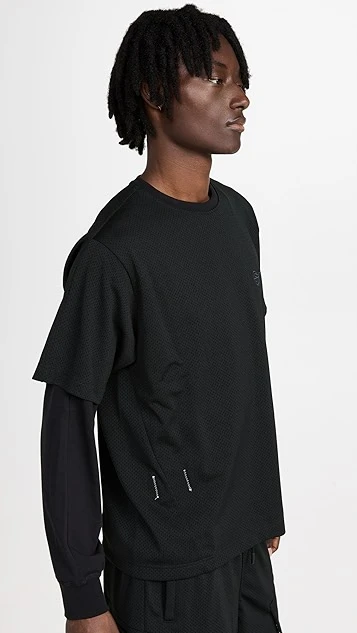 Reigning Champ X Jide Osifeso 2-Layer Mockneck Mesh Tee 5 Reigning Champ X Jide Osifeso 2-Layer Mockneck Mesh Tee - Image 3