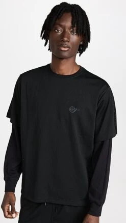 Reigning Champ X Jide Osifeso 2-Layer Mockneck Mesh Tee