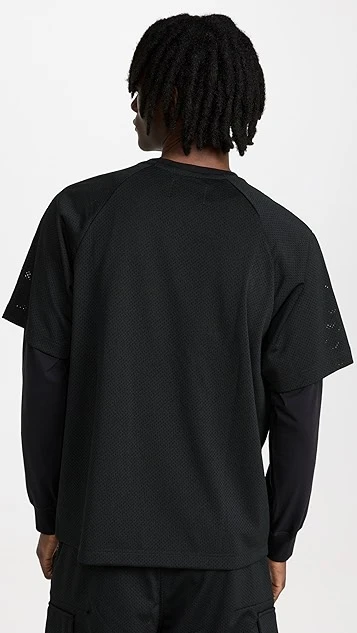 Reigning Champ X Jide Osifeso 2-Layer Mockneck Mesh Tee 4 Reigning Champ X Jide Osifeso 2-Layer Mockneck Mesh Tee - Image 2