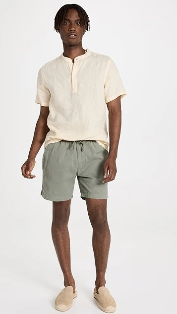 Save Khaki Twill Easy Shorts 6 Save Khaki Twill Easy Shorts - Image 4