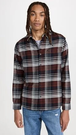 Vince Cedarwood Plaid Long Sleeve